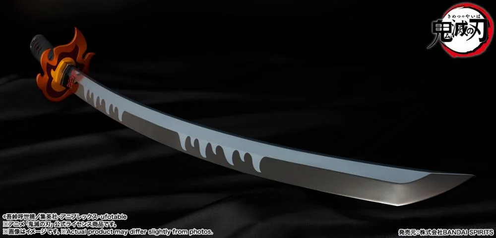 Demon Slayer Kimetsu no Yaiba Proplica Tanjiro Kamado (Kyojuro Rengoku's Sword Guard Ver.) Nichirin Sword - Image 7