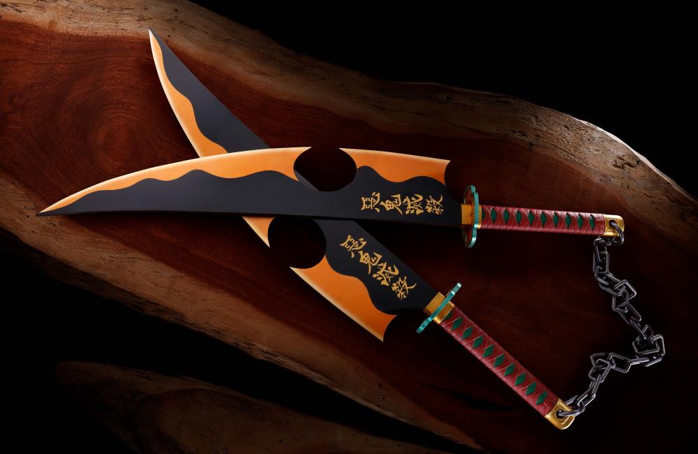 Demon Slayer: Kimetsu no Yaiba Proplica Tengen Uzui's Nichirin Swords - Image 2