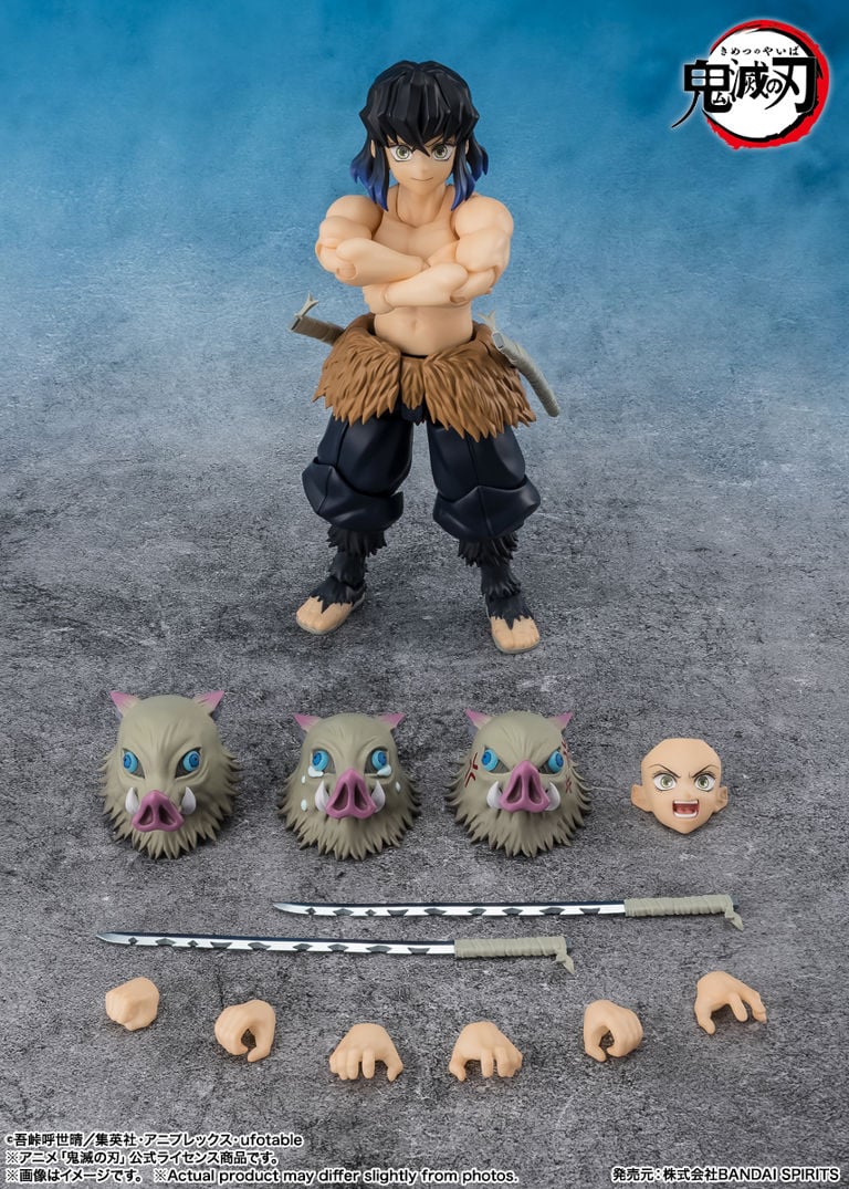 Demon Slayer Kimetsu no Yaiba S.H.Figuarts Inosuke Hashibira Action Figure - Image 9