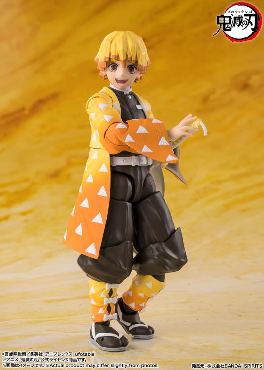 Demon Slayer Kimetsu no Yaiba S.H.Figuarts Zenitsu Agatsuma Action Figure - Image 3