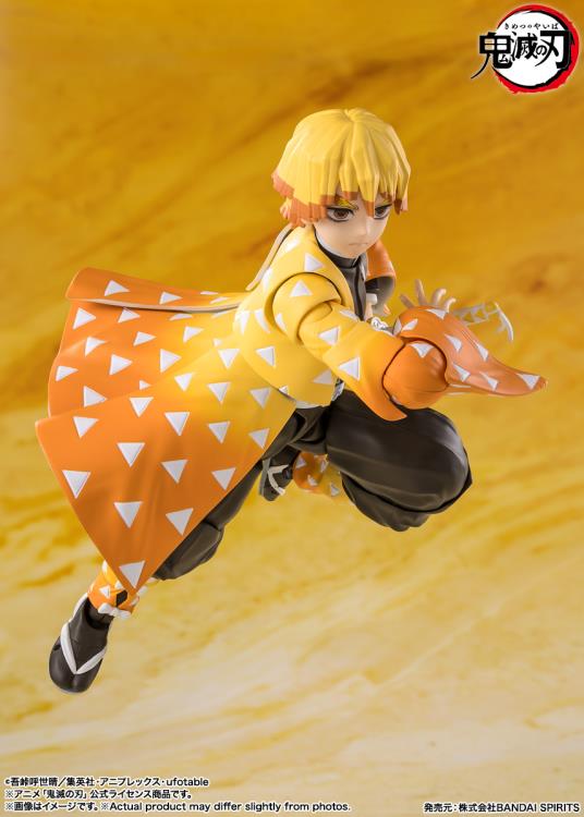Demon Slayer Kimetsu no Yaiba S.H.Figuarts Zenitsu Agatsuma Action Figure - Image 4