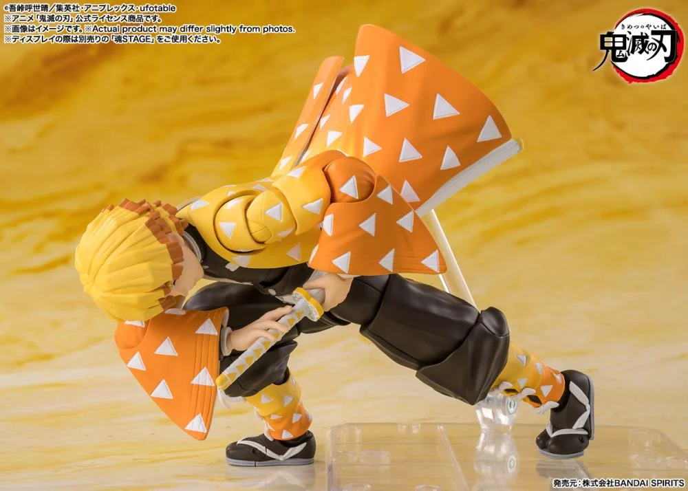 Demon Slayer Kimetsu no Yaiba S.H.Figuarts Zenitsu Agatsuma Action Figure - Image 5