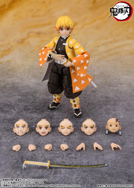 Demon Slayer Kimetsu no Yaiba S.H.Figuarts Zenitsu Agatsuma Action Figure - Image 7