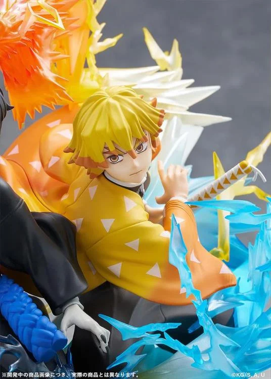 Demon Slayer Kimetsu no Yaiba Zenitsu Agatsuma & Kaigaku Figure - Image 12