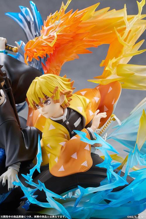 Demon Slayer Kimetsu no Yaiba Zenitsu Agatsuma & Kaigaku Figure - Image 13