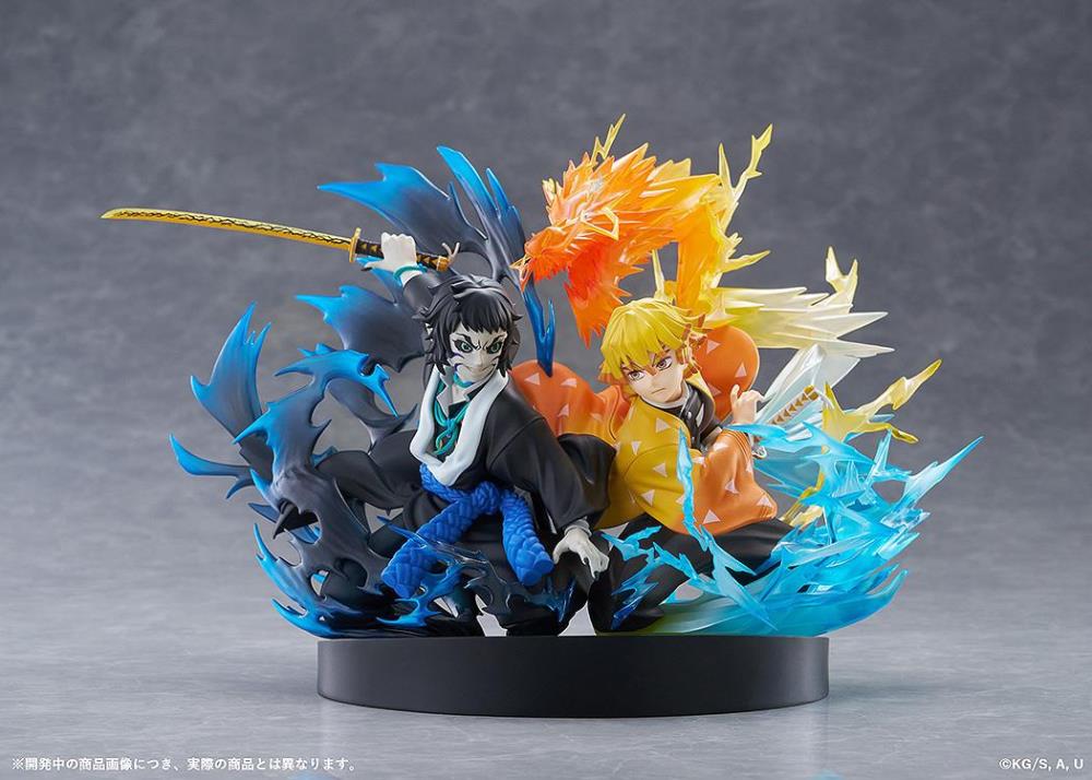 Demon Slayer Kimetsu no Yaiba Zenitsu Agatsuma & Kaigaku Figure - Image 2