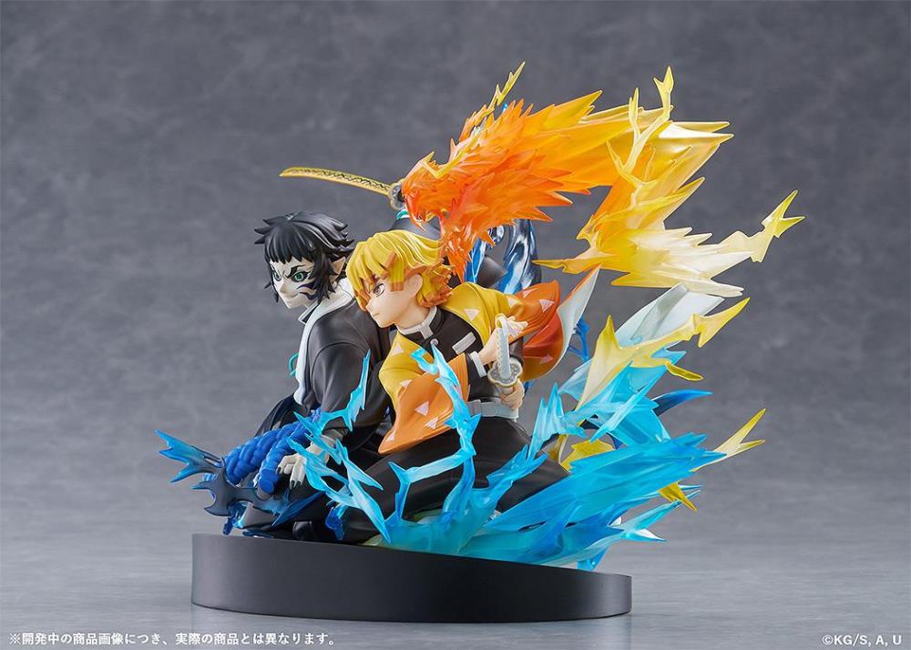 Demon Slayer Kimetsu no Yaiba Zenitsu Agatsuma & Kaigaku Figure - Image 3