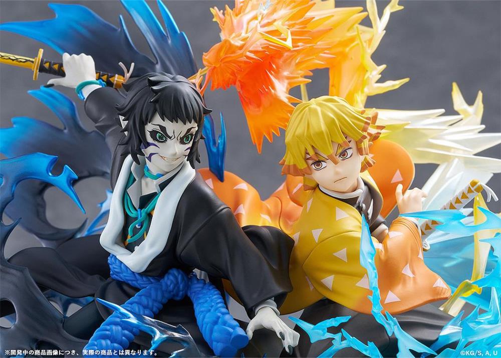 Demon Slayer Kimetsu no Yaiba Zenitsu Agatsuma & Kaigaku Figure - Image 8