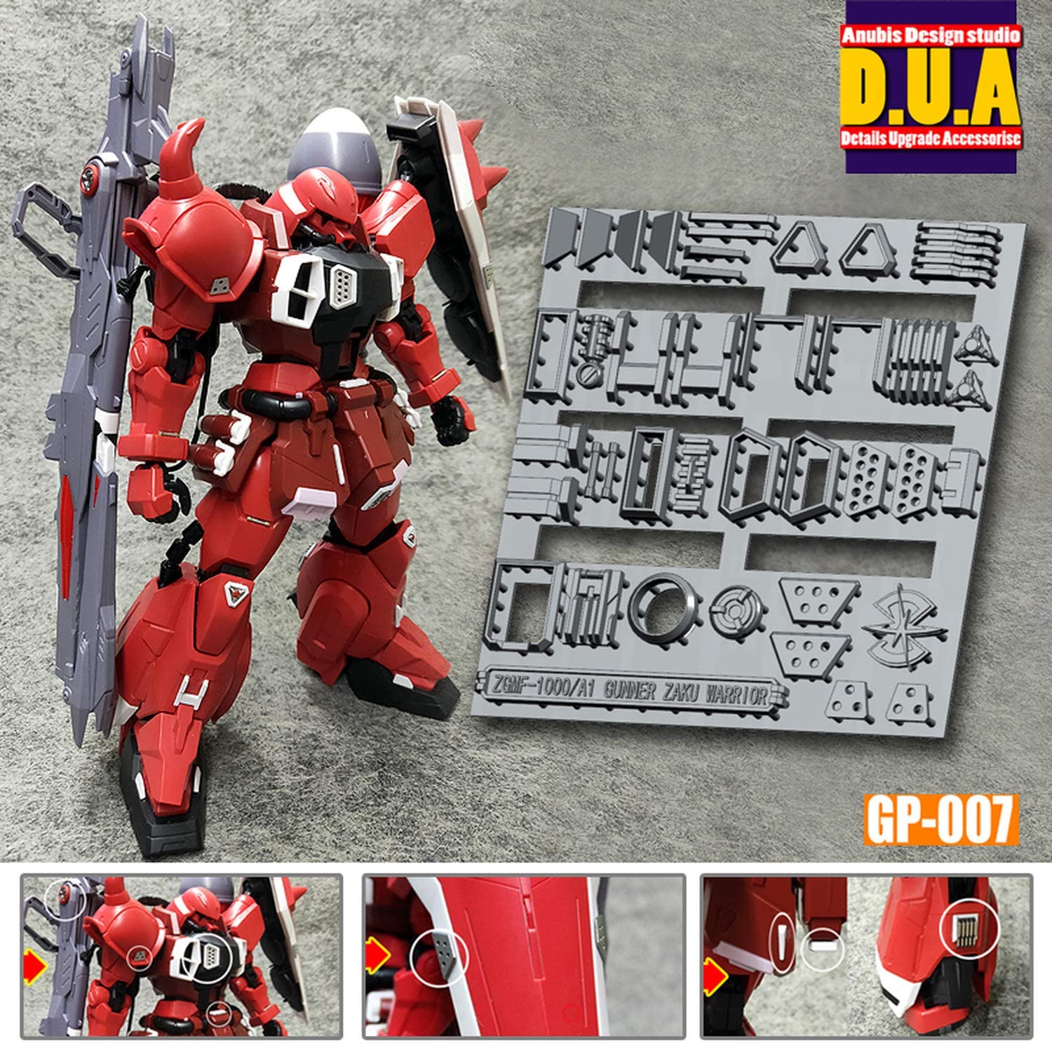 D.U.A Details Upgrade Accessories Gp-007 Mg Zaku Warrior - Image 2