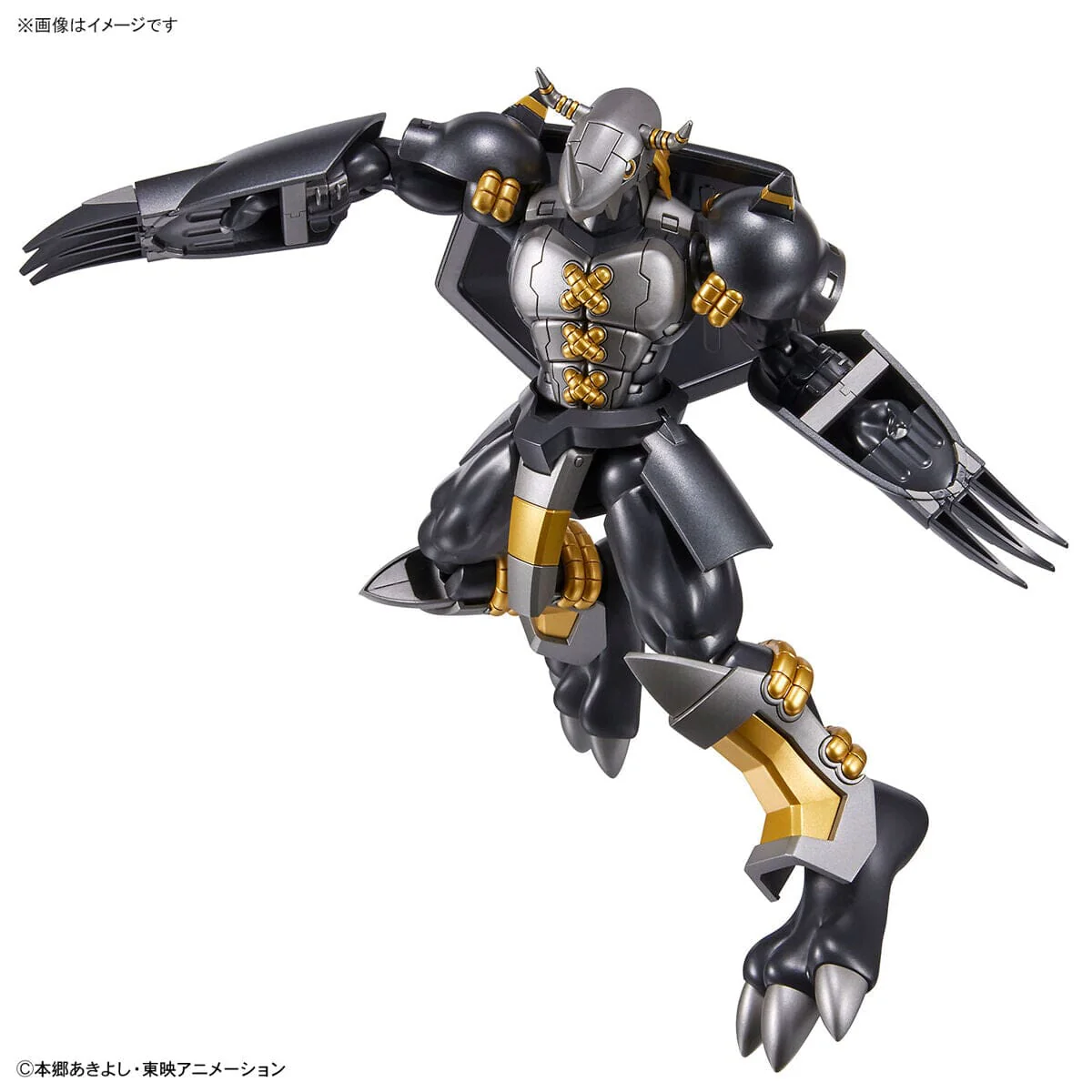 Digimon Adventure 02 Figure-rise Standard Black WarGreymon Model Kit - Image 10