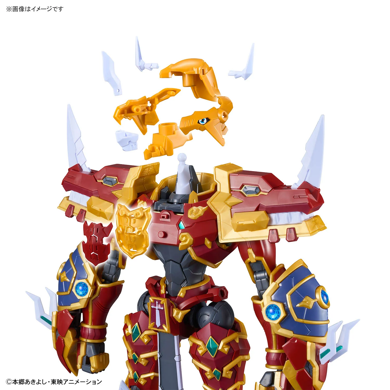 Digimon Frontier Figure-rise Standard Amplified Kaiser Greymon Model Kit - Image 12