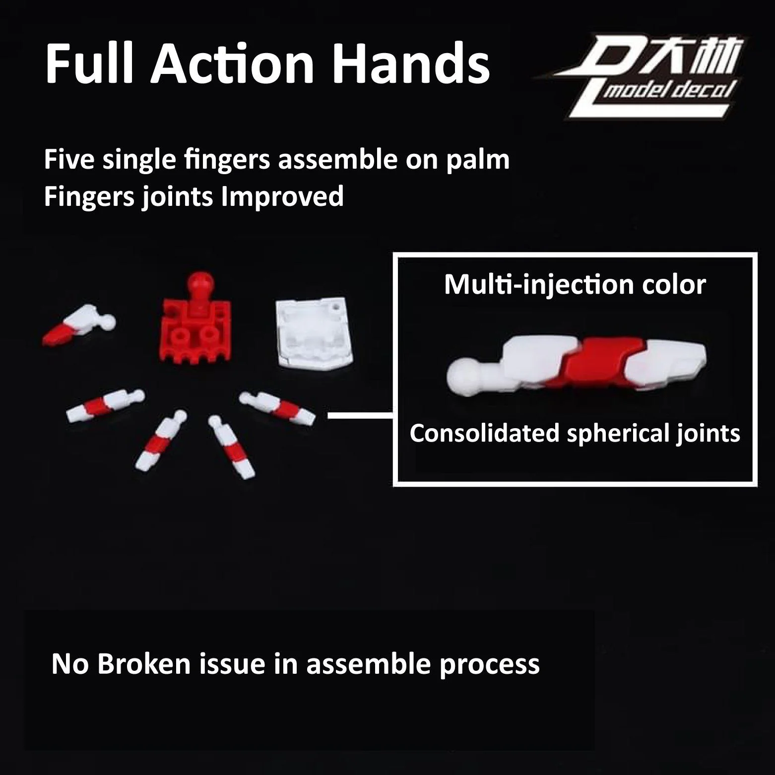 DL MODEL  FULL ACTION HANDS 1/100 - Image 2