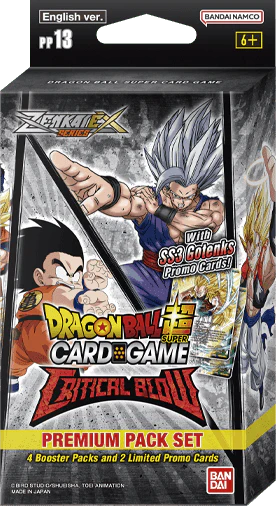 Dragon Ball Super Masters Trading Card Game Critical Blow Premium Pack Set 13