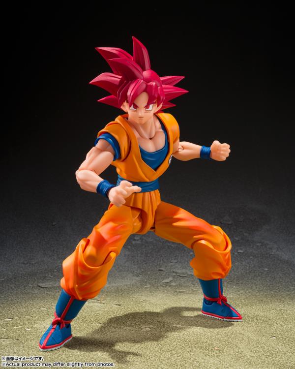 Dragon Ball Super S.H.Figuarts Super Saiyan God Goku (God Aura) Action Figure - Image 3