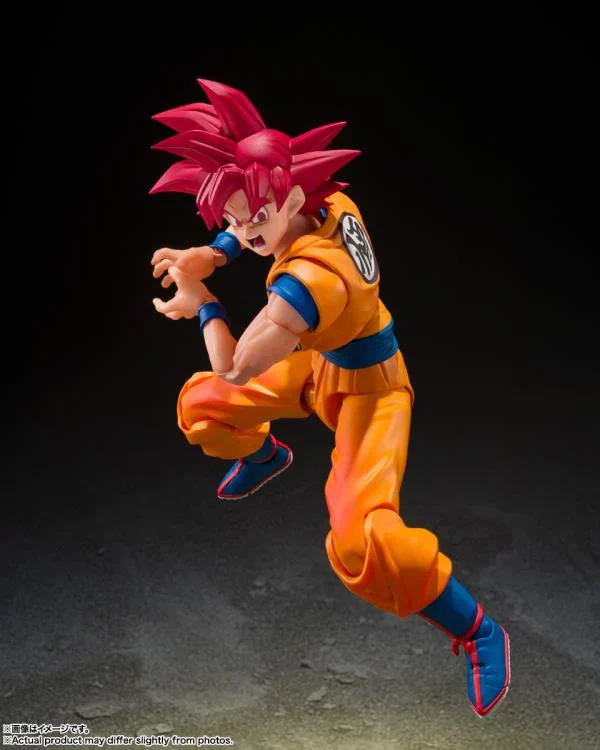 Dragon Ball Super S.H.Figuarts Super Saiyan God Goku (God Aura) Action Figure - Image 4