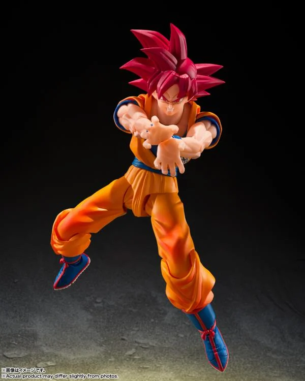 Dragon Ball Super S.H.Figuarts Super Saiyan God Goku (God Aura) Action Figure - Image 5