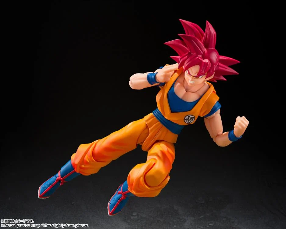Dragon Ball Super S.H.Figuarts Super Saiyan God Goku (God Aura) Action Figure - Image 6