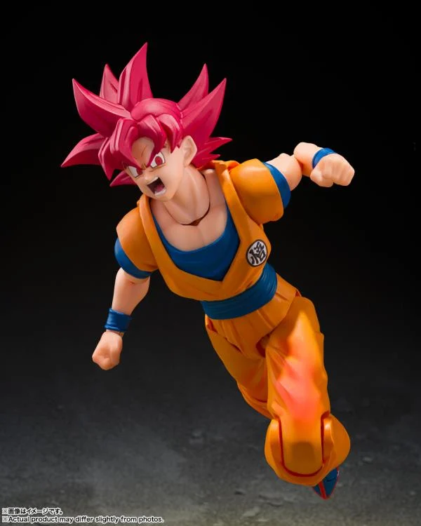 Dragon Ball Super S.H.Figuarts Super Saiyan God Goku (God Aura) Action Figure - Image 7