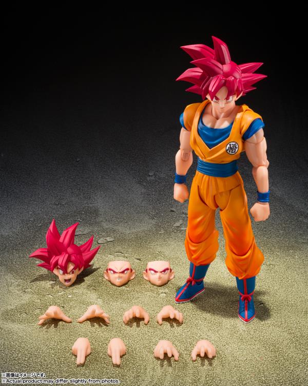 Dragon Ball Super S.H.Figuarts Super Saiyan God Goku (God Aura) Action Figure - Image 8
