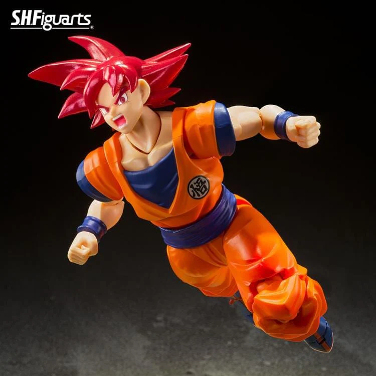 Dragon Ball Super S.H.Figuarts Super Saiyan God Goku (Saiyan God Instilled with the Light of Righteous Hearts) (Reissue) - Image 4