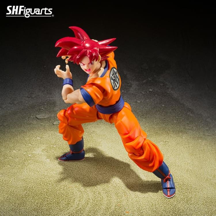 Dragon Ball Super S.H.Figuarts Super Saiyan God Goku (Saiyan God Instilled with the Light of Righteous Hearts) (Reissue) - Image 5