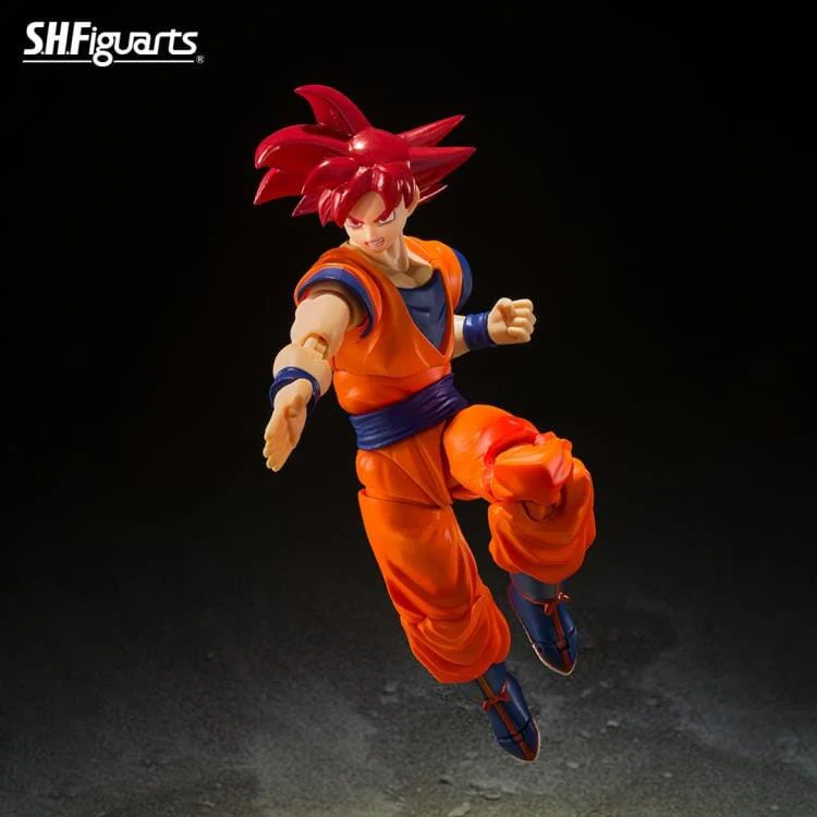 Dragon Ball Super S.H.Figuarts Super Saiyan God Goku (Saiyan God Instilled with the Light of Righteous Hearts) (Reissue) - Image 7