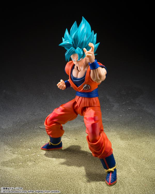 Dragon Ball Super S.H.Figuarts Super Saiyan God Super Saiyan Goku (Blue Power Transcending Limits) Action Figure - Image 3