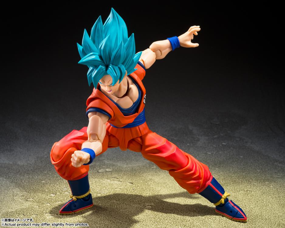 Dragon Ball Super S.H.Figuarts Super Saiyan God Super Saiyan Goku (Blue Power Transcending Limits) Action Figure - Image 4