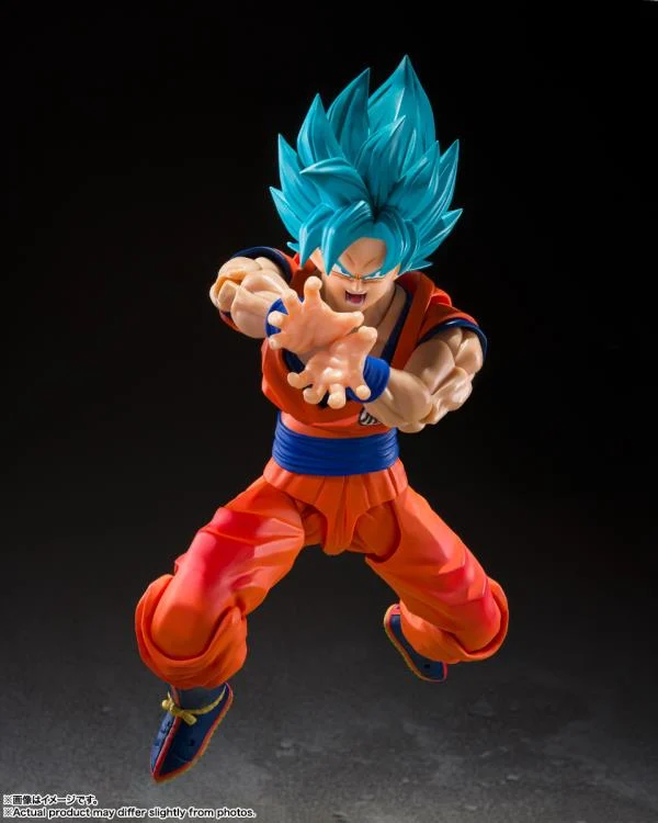 Dragon Ball Super S.H.Figuarts Super Saiyan God Super Saiyan Goku (Blue Power Transcending Limits) Action Figure - Image 5