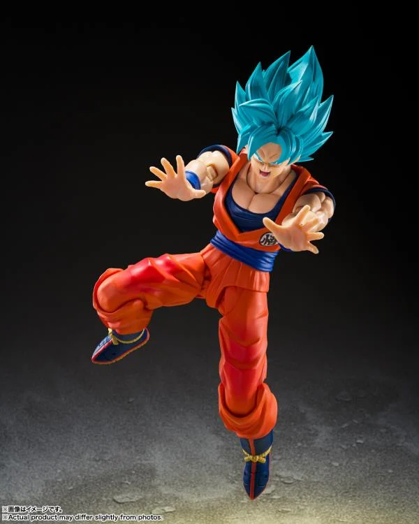 Dragon Ball Super S.H.Figuarts Super Saiyan God Super Saiyan Goku (Blue Power Transcending Limits) Action Figure - Image 6