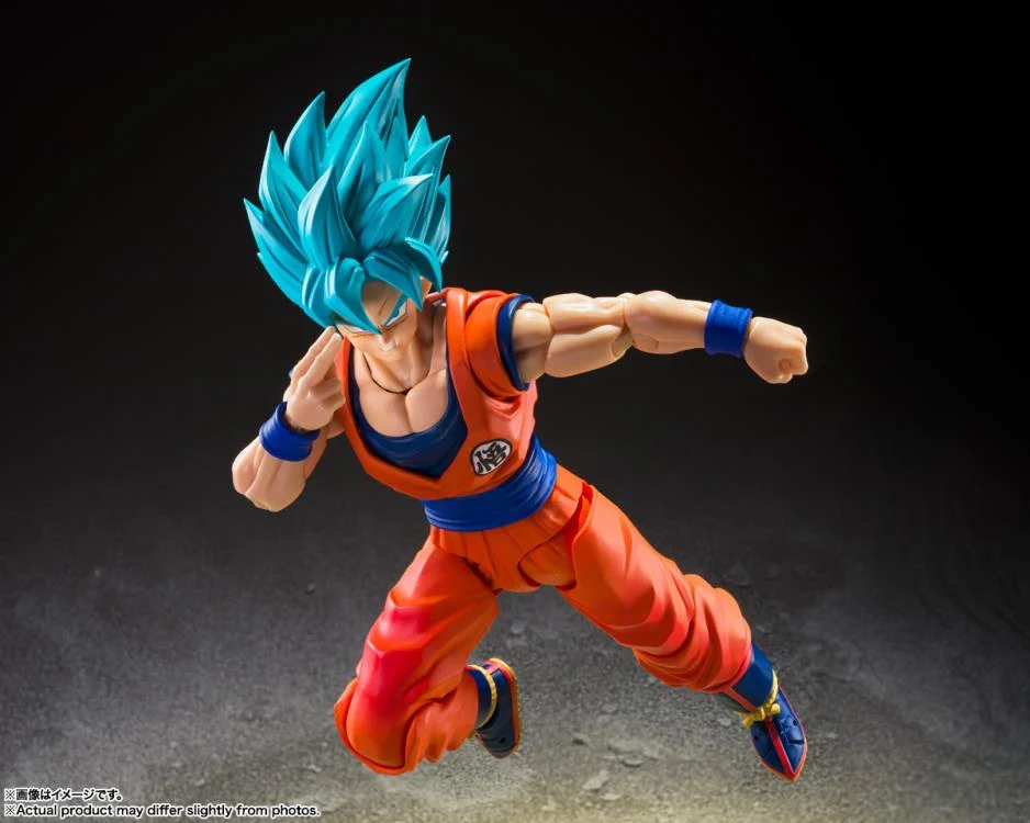 Dragon Ball Super S.H.Figuarts Super Saiyan God Super Saiyan Goku (Blue Power Transcending Limits) Action Figure - Image 7