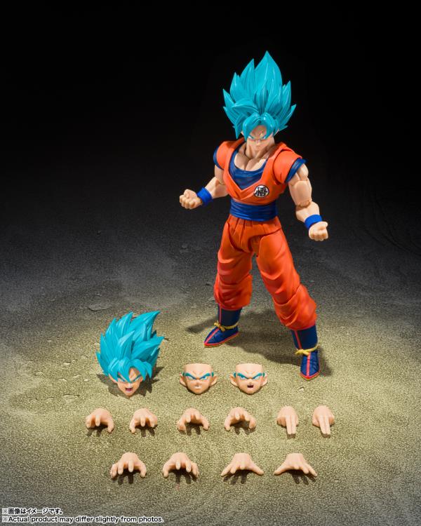 Dragon Ball Super S.H.Figuarts Super Saiyan God Super Saiyan Goku (Blue Power Transcending Limits) Action Figure - Image 8