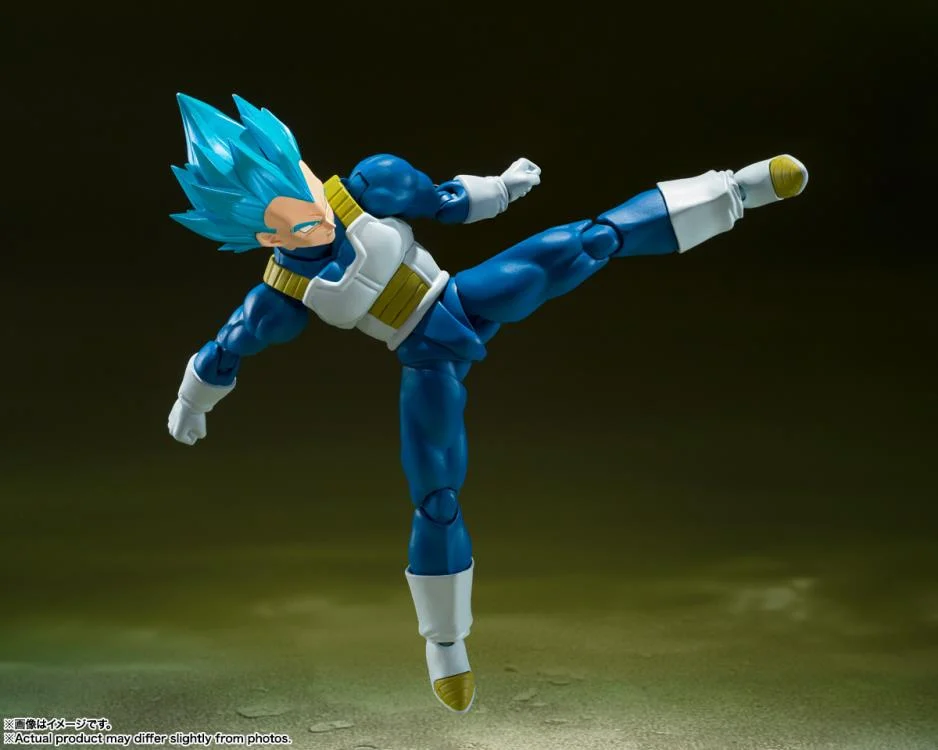 Dragon Ball Super S.H.Figuarts Super Saiyan God Super Saiyan Vegeta (Unwavering Saiyan Pride) - Image 7