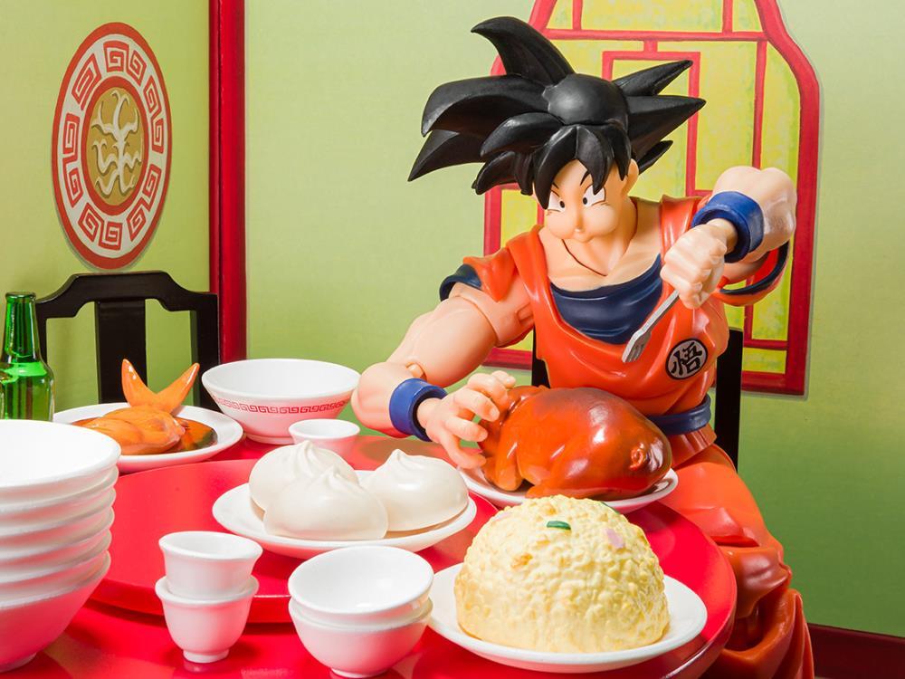 Dragon Ball Z S.H.Figuarts Goku Eating Scene Set - Image 4
