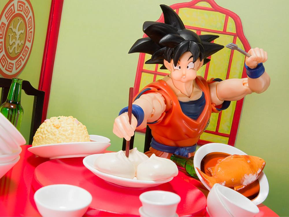 Dragon Ball Z S.H.Figuarts Goku Eating Scene Set - Image 5