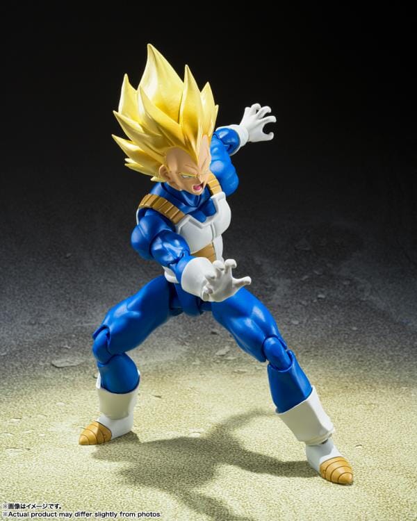 Dragon Ball Z S.H.Figuarts Super Saiyan Vegeta (Awakening Super Saiyan Blood) - Image 5
