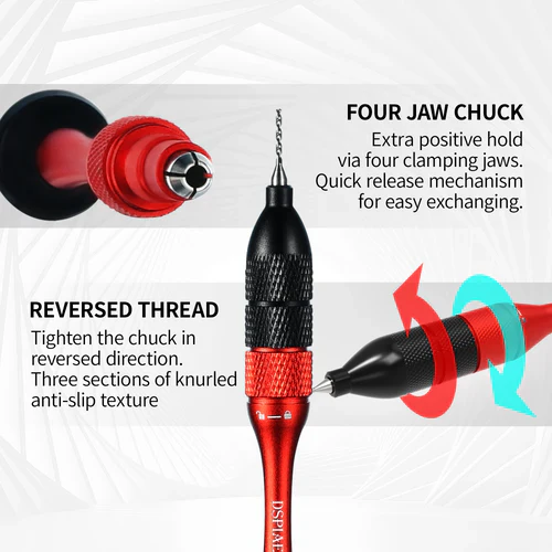 DSPIAE AT-SHD Precision Aluminum Alloy Hand Drill Set - Image 4