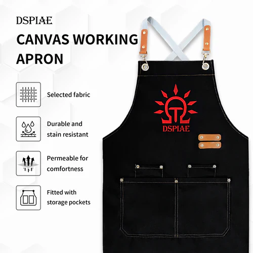 DSPIAE CAN-01 Canvas Working Apron - Image 2