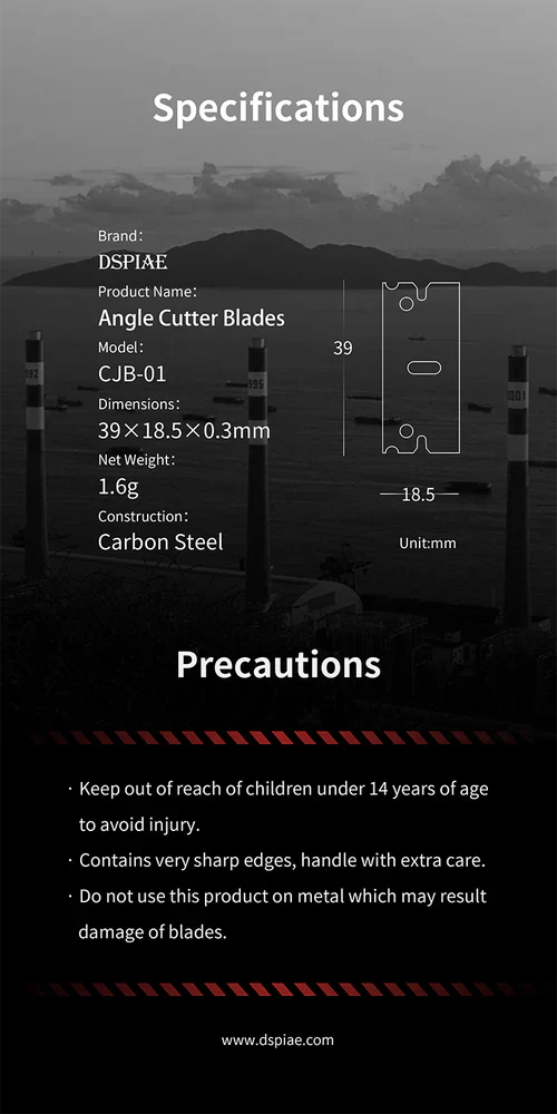 DSPIAE CJB-01 Angle Cutter Blades - Image 7