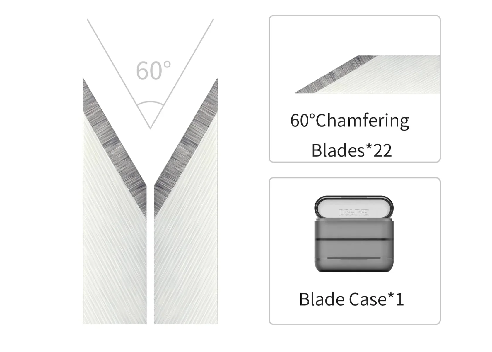 DSPIAE CT-B60 60 Degree Chamfering Blades