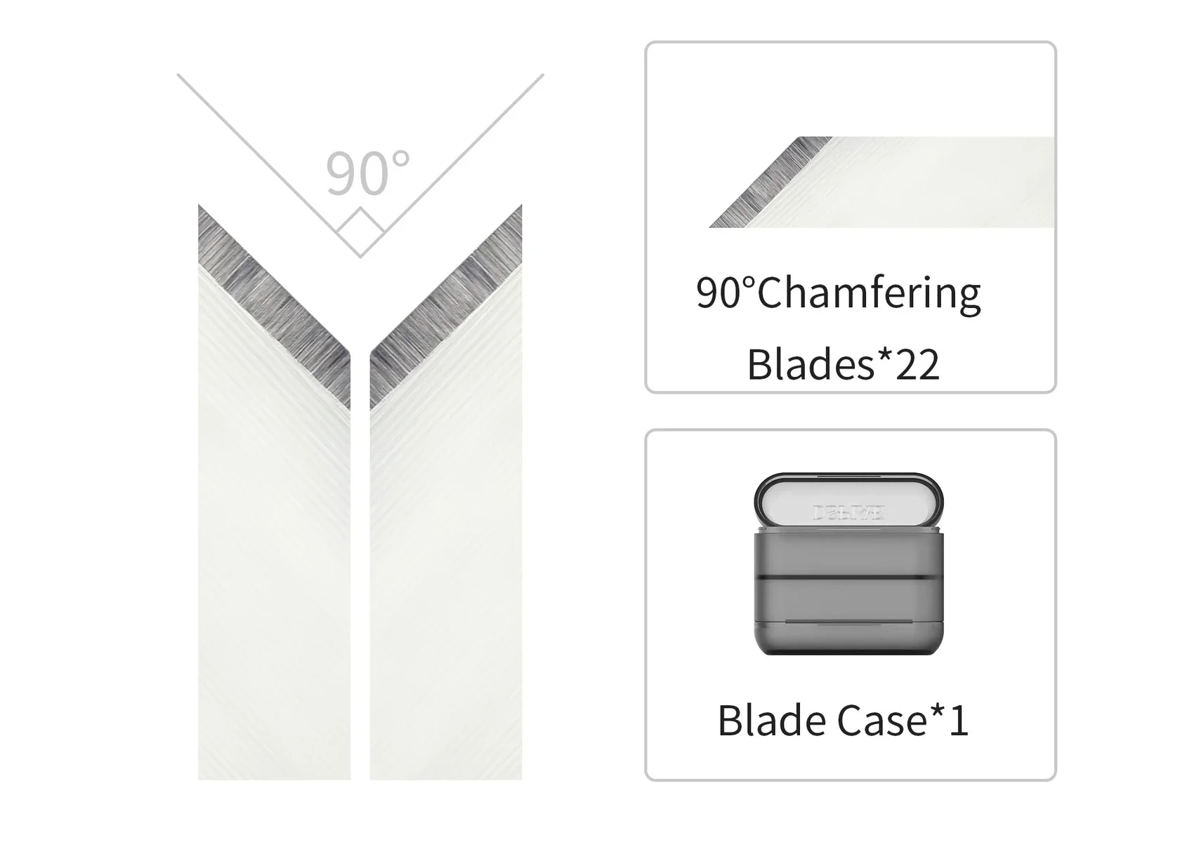 DSPIAE CT-B90 90 Degree Chamfering Blades