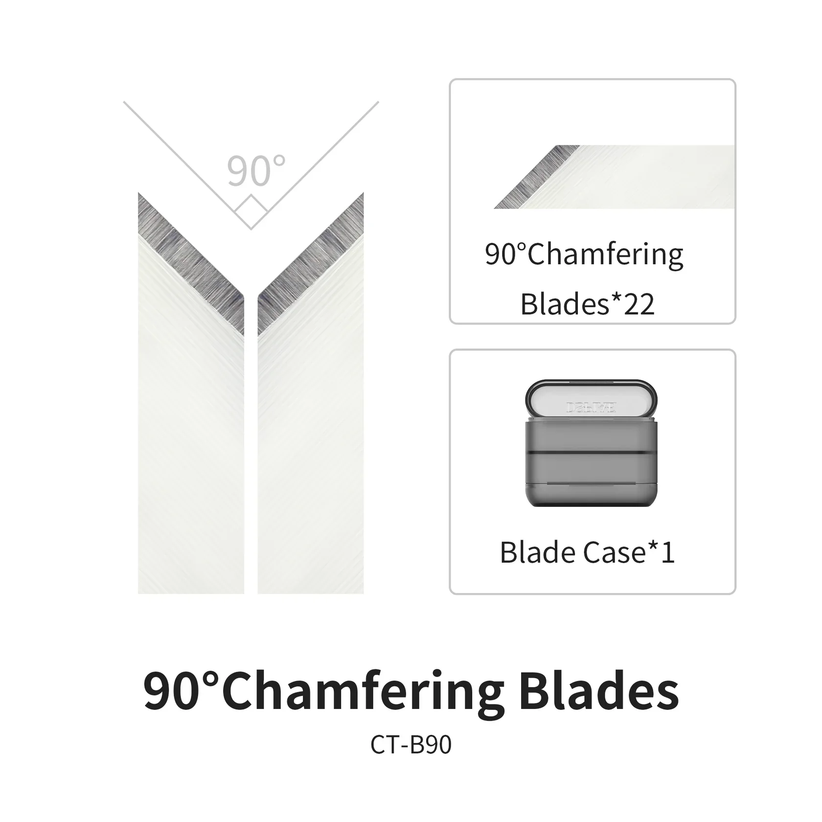 DSPIAE CT-B90 90 Degree Chamfering Blades - Image 2