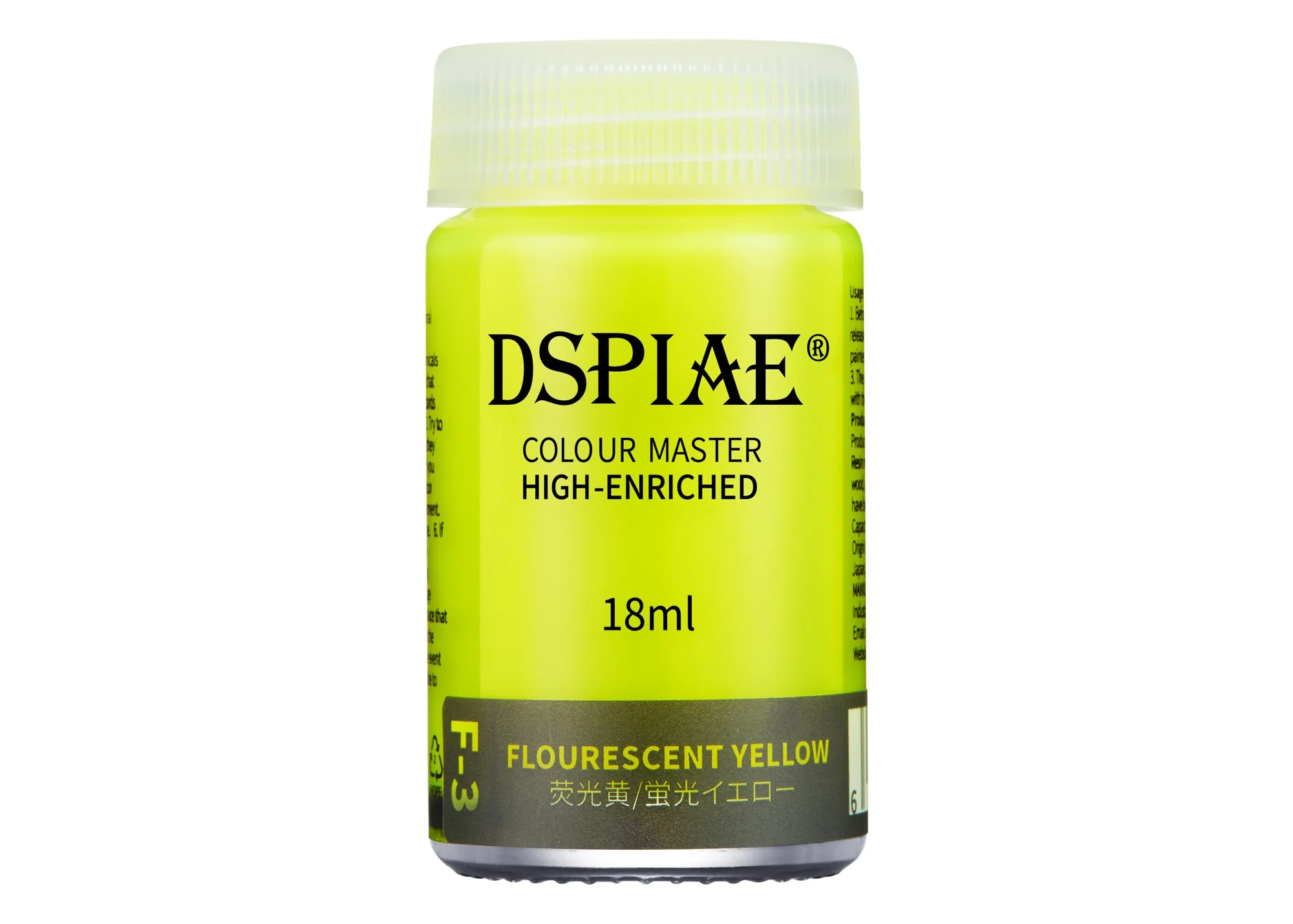 DSPIAE F-3 Lacquer Flourescent Color Flourescent Yellow