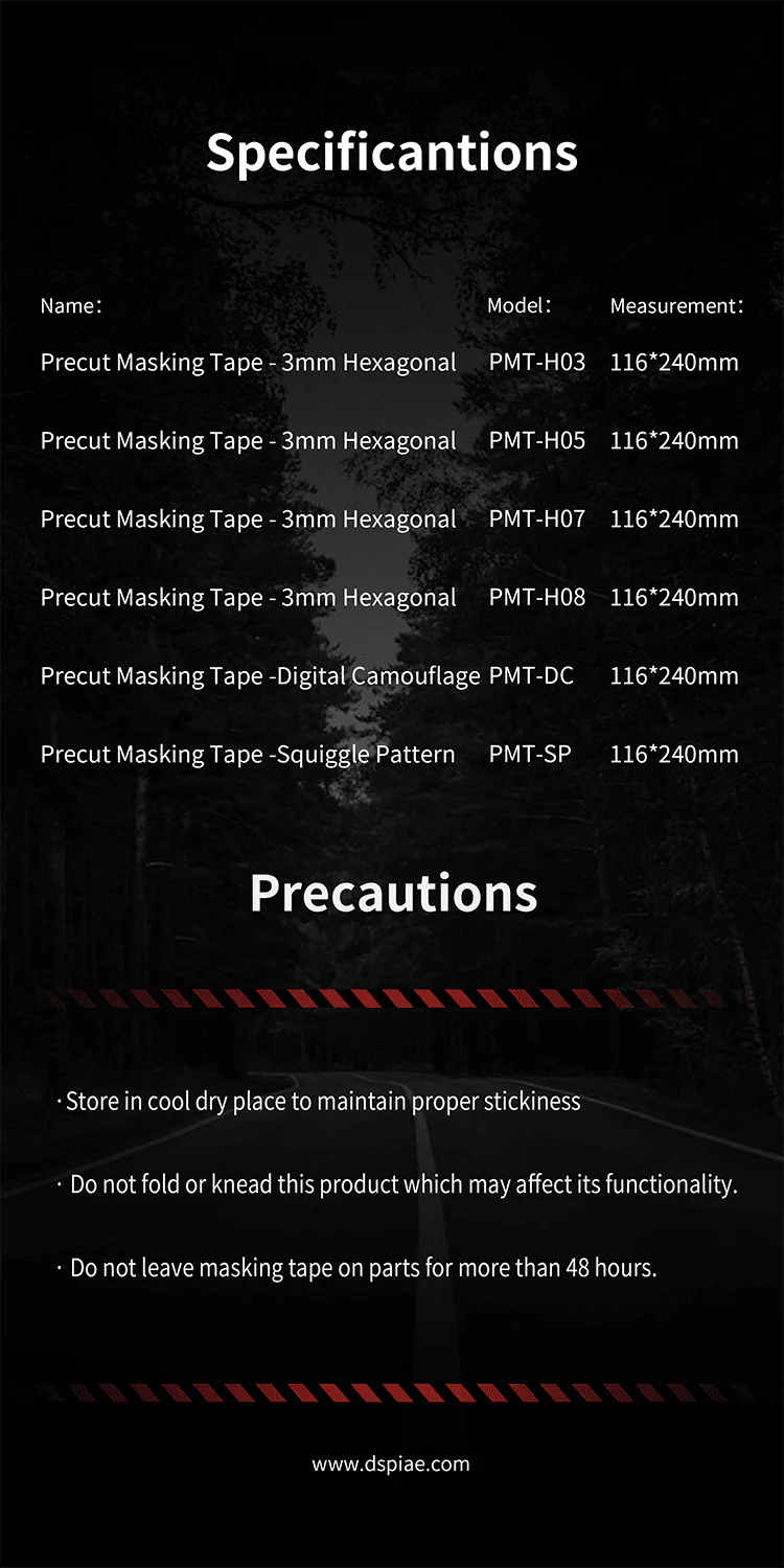 DSPIAE PMT Precut Masking Tape - Image 11