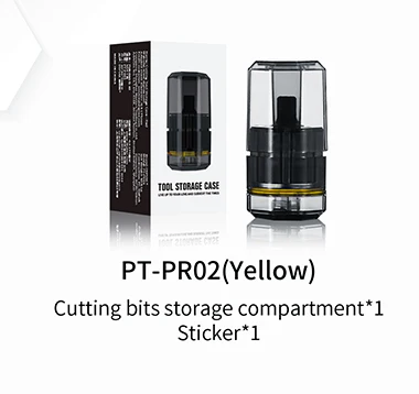 DSPIAE PT-PR02 Tool Stand/Cutting Bits Storage Compartment (Yellow) - Image 2