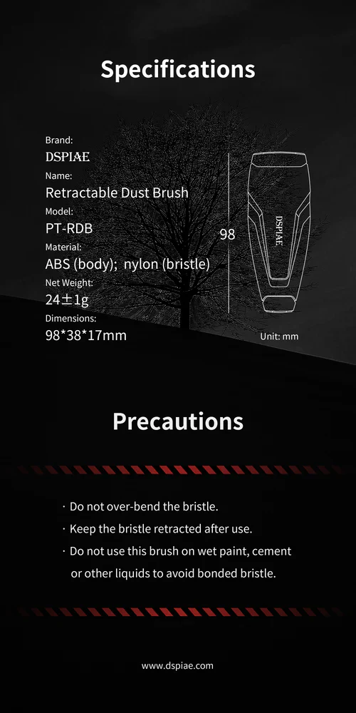 DSPIAE PT-RDB Retractable Dust Brush - Image 13