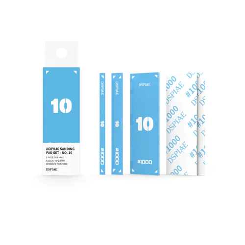 DSPIAE PT-SP10 Acrylic Sanding Pad Set (Blue #1000)