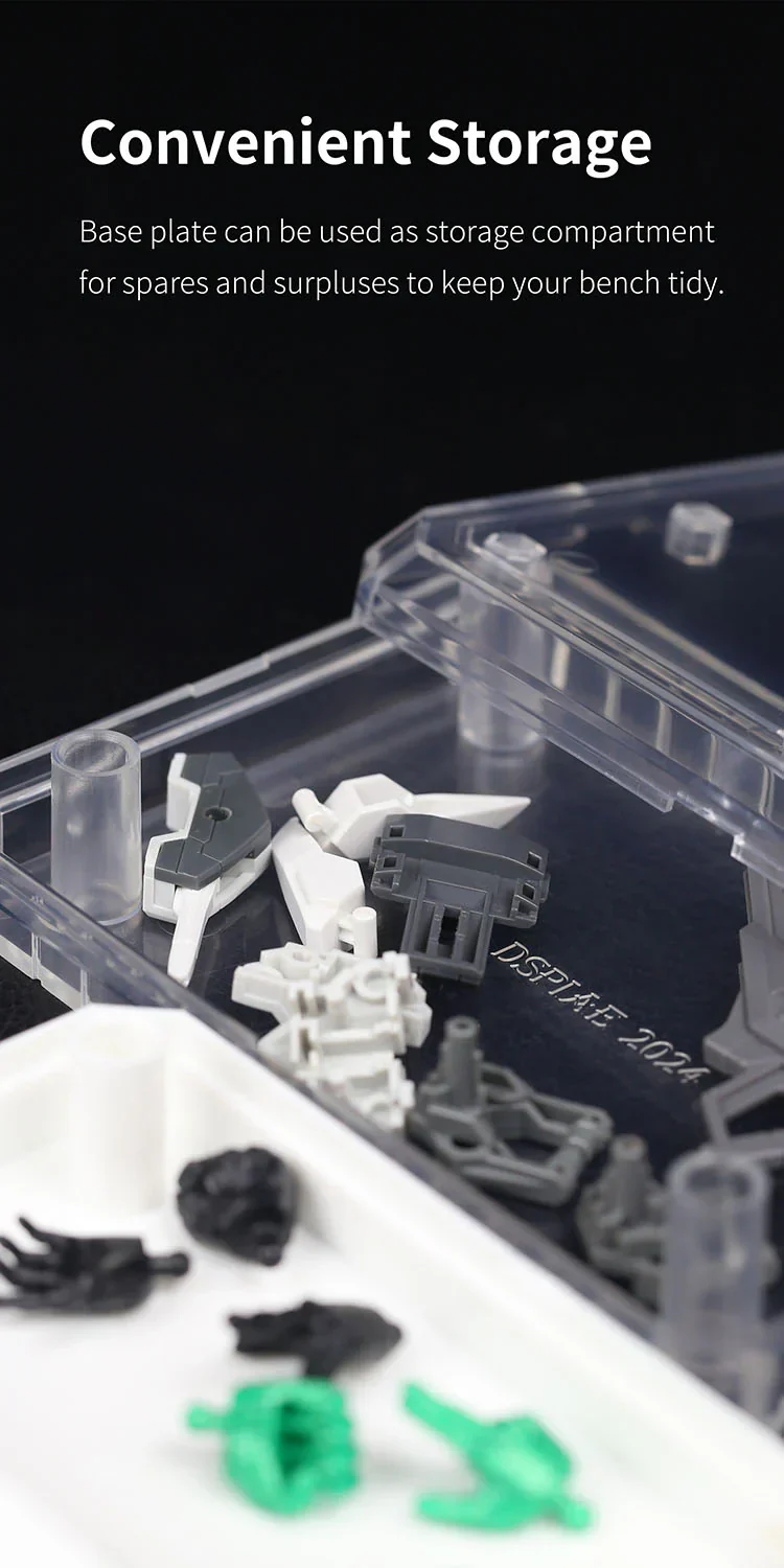 DSPIAE UMS-01WT General Purpose Model Display Stand (White) - Image 4