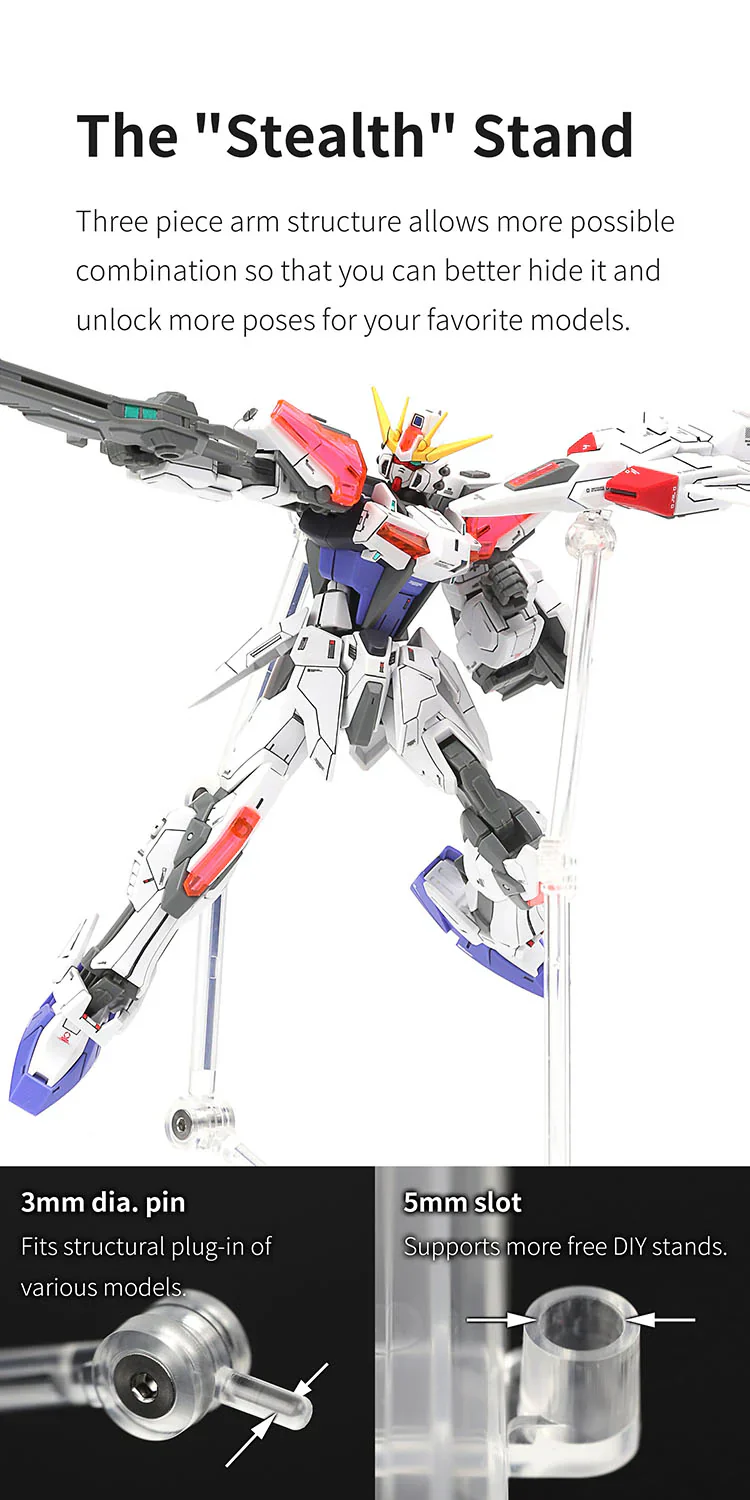 DSPIAE UMS-01WT General Purpose Model Display Stand (White) - Image 5