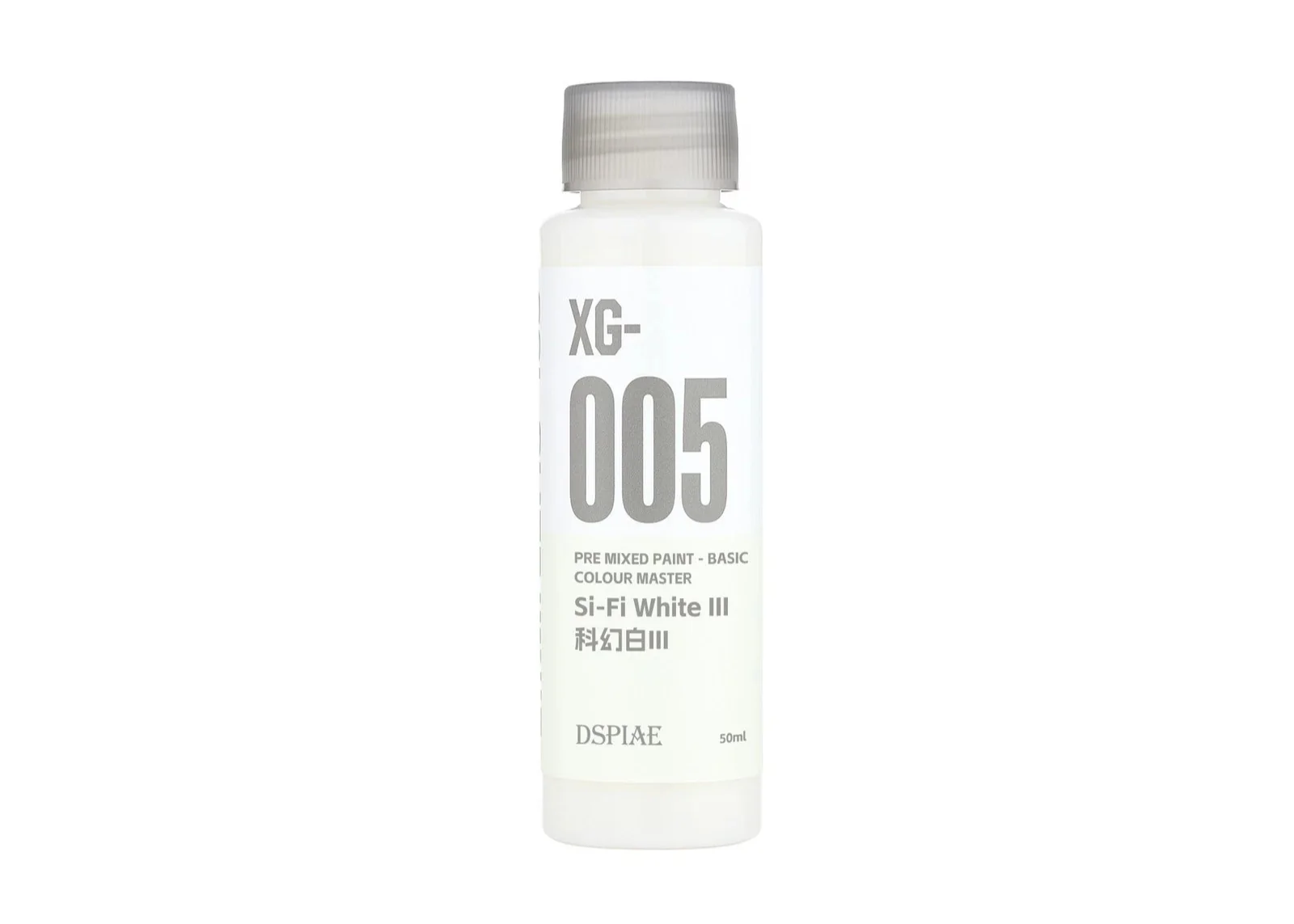 DSPIAE XG-005 Water Based Pre-Mixed Paint - Si-Fi White III 50ML